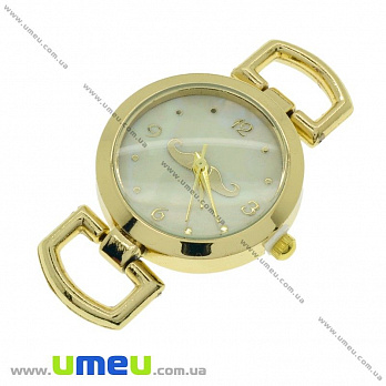 [Архив] Часы для браслетов под шнур, Золото, 33х27 мм, 1 шт (CLC-010267)