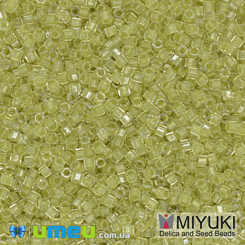 Бисер японский Miyuki Delica Cut 11/0 DBC0910, Желтый, 3 г (BIS-040112)