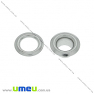 Люверси металеві, 10 мм, Темне срібло, 20 шт (SEW-024069)