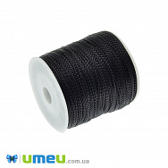 Шнур металлизированный, 1 мм, Черный, 1 м (LEN-040140)