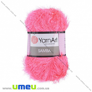 Пряжа YarnArt Samba 100 г, 150 м, Розовая яркая 08, 1 моток (YAR-025486)