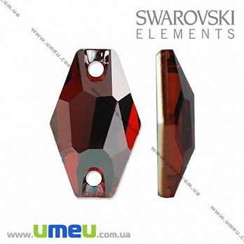 Пришивной элемент Swarovski 3261 Red Magma, 18х11 мм, 1 шт (KAB-005530)