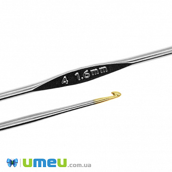 Крючок для вязания стальной Tulip (Япония), 1,6 мм, 1 шт (YAR-043321)