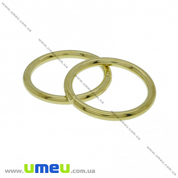 Кольцо для сумки металлическое, 33 мм, Золото, 1 шт (BAG-034691)