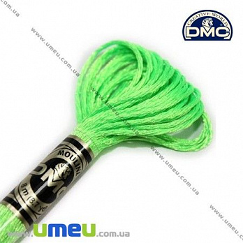 Мулине DMC Fluorescent E990, Неоновый зеленый, Флуоресцентный, 8 м (DMC-006356)