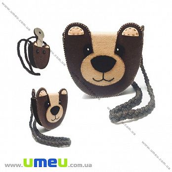 Набор из фетра для создания сумочки, Медвежонок ФН-67, 15,5х51 см, 1 набор (FLT-034862)
