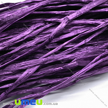 Рафия 10 мм, Фиолетовая глянцевая, 1 м (KNT-037322)