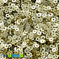 Пайетки Индия круглые плоские, 2,5 мм, Золотистые светлые, 5 г (PAI-037544)