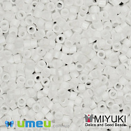 Бисер японский Miyuki Delica 15/0 DBS351, Белый матовый, 3 г (BIS-049663)