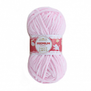 Пряжа Premium Yarn Baby Love 50 г, 60 м, Розовая 303, 1 моток (YAR-052315)