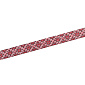 Репсова стрічка з малюнком Орнамент, 15 мм, Червона, 1 м (LEN-054900)