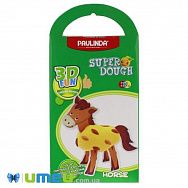 Масса для лепки Paulinda Super Dough 3D FUN Лошадь (DIF-043569)