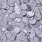 Пайетки Индия круглые плоские (смещённое отверстие), 6,5 мм, Мокрый асфальт, 5 г (PAI-051169)