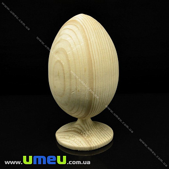 Деревянное яйцо на подставке, 130х70 мм, Смерека, 1 шт (DEC-001876)