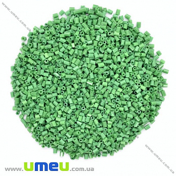 Бисер китайский рубка, 2,2 мм, Зеленый натуральный, 25 г (BIS-026174)