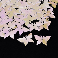 Пайетки Китай Бабочки, 17х13 мм, Белые АВ, 5 г (PAI-052651)