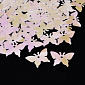 Паєтки Китай Метелики, 17х13 мм, Білі АВ, 5 г (PAI-052651)