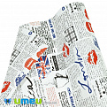 Упаковочная двусторонняя крафт бумага Лондон, Белая, 65х95 см, 1 лист (UPK-039834)
