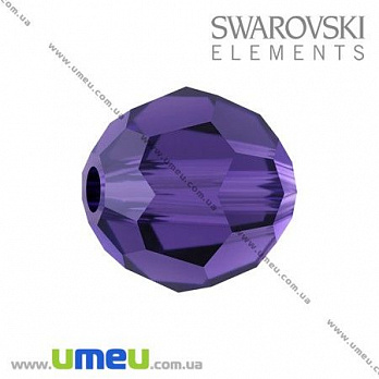 Бусина Swarovski 5000 Purple Velvet, 8 мм, Граненая круглая, 1 шт (BUS-005327)
