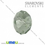 Намистина Swarovski 5040 Black Diamond, 8х6 мм, Рондель, 1 шт (BUS-003262)