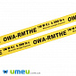 Репсова стрічка OWA-RMTHE, Жовта, 15 мм, 1 м (LEN-042353)
