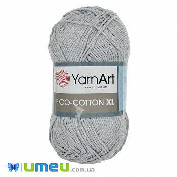 Пряжа YarnArt Eco-cotton XL 200 г, 220 м, Серая 763, 1 моток (YAR-038384)