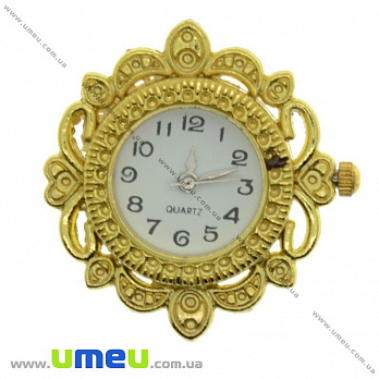 [Архив] Часы для браслетов ажурные УЦЕНКА, Золото, 32х29 мм, 1 шт (CLC-017734)