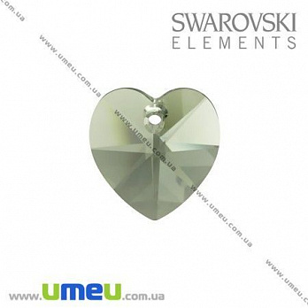 Подвеска Swarovski 6202 Black Diamond, 10 мм, Сердце, 1 шт (POD-003253)
