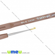 Гачок для в'язання сталевий з пластиковою ручкою Tulip (Японія), 1,4 мм, 1 шт (YAR-023464)