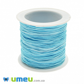 Нейлоновый шнур (для браслетов Шамбала) 2 сорт, 1 мм, Голубой, 1 м (LEN-007256)