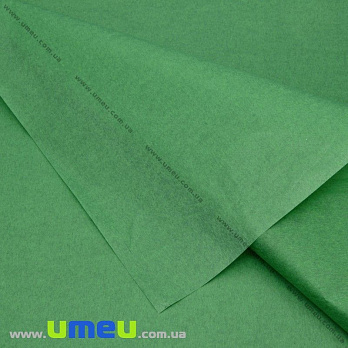 Бумага тишью, Зеленая, 65х50 см, 1 лист (UPK-032751)