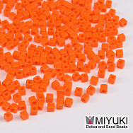 Бисер японский Miyuki Cubes SB18-406, 1,8 мм, Оранжевый, 5 г (BIS-053279)
