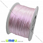 Атласний нейлоновий шнур, 1 мм, Світло-рожевий, 1 м (LEN-004014)