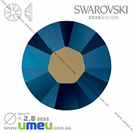 Стразы Swarovski 2038 Jet AB, HotFix, SS10 (2,8 мм), 1 шт (STR-009834)