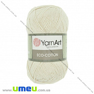 Пряжа YarnArt Eco-cotton 100 г, 220 м, Молочна 762, 1 моток (YAR-025214)