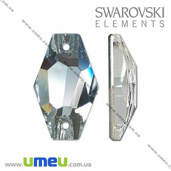 Пришивной элемент Swarovski 3261 Crystal, 18х11 мм, 1 шт (KAB-005527)