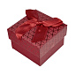 Подарункова коробочка Квадратна під кільце, 5х5х3,5 см, Червона, 1 шт. (UPK-053787)