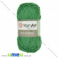 Пряжа YarnArt Eco-cotton 100 г, 220 м, Зелена 767, 1 моток (YAR-025218)