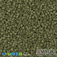 Бисер японский Miyuki Delica 15/0 DBS391, Оливковый матовый, 3 г (BIS-049718)
