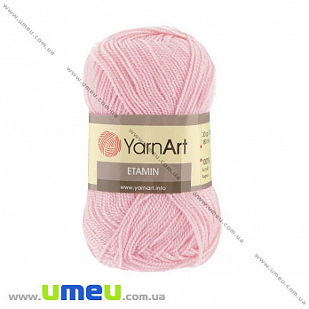 Пряжа YarnArt Etamin 30 г, 180 м, Розовая светлая 451-А, 1 моток (YAR-023043)