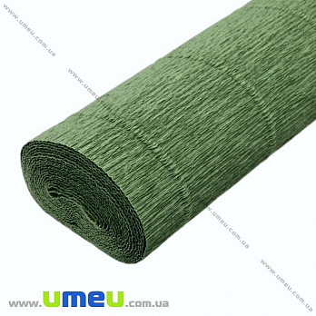 Гофрированная бумага Италия, Зеленая 565, 180 г, 50х50 см (DIF-023435)