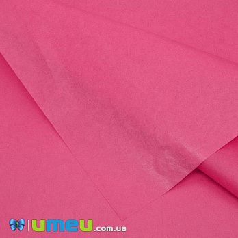 Бумага тишью, Розовая яркая, 65х50 см, 1 лист (UPK-039612)