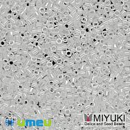 Бисер японский Miyuki Delica 15/0 DBS201, Белый жемчужный, 3 г (BIS-049658)