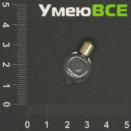 Скляна баночка з гвинтом Крапля, Прозора, 24х14 мм (DIF-006719)