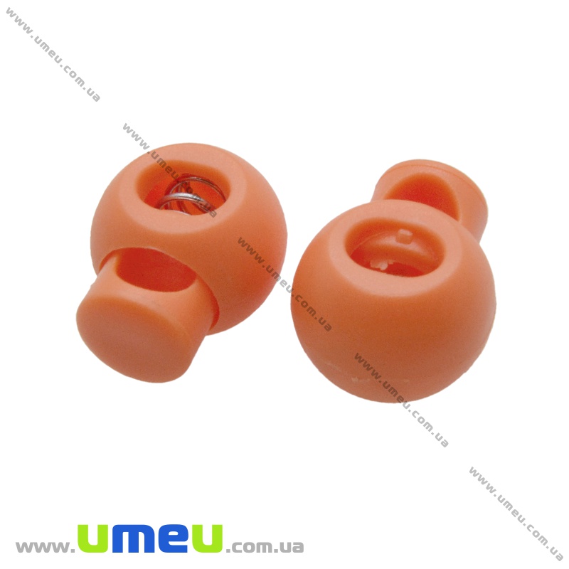 Фіксатор для шнура пластиковий на 1 отвір, 22х18х13,5 мм, Помаранчевий (SEW-035954)