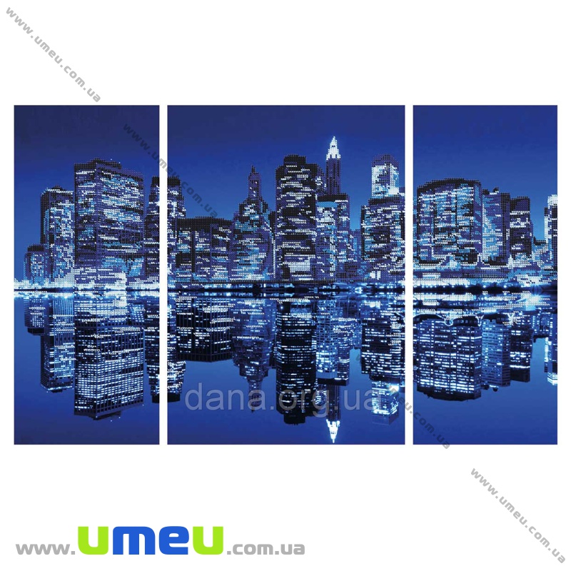Схема триптих для виш. бісером Dana, Нічне місто DANA-49 (SXM-034473)