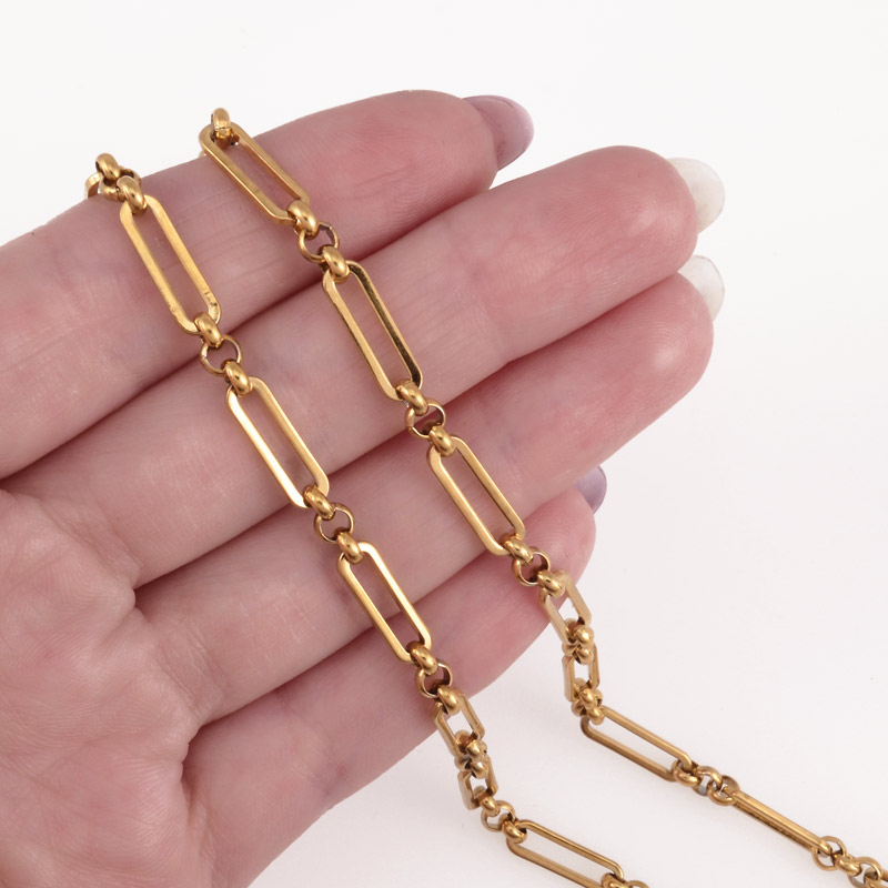 Цепь из нержавеющей стали, 4,2 мм, Золото (ZEP-055327)