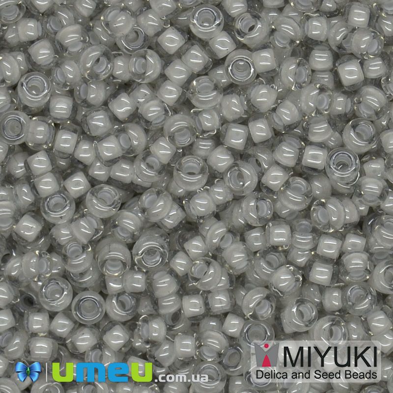 Бісер японський Miyuki круглий RR 11/0 №2268, Сірий світлий (BIS-045679)