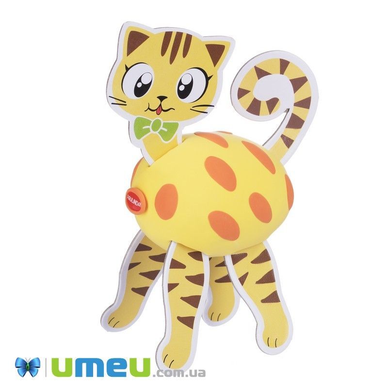 Набір для ліплення Paulinda Super Dough 3D FUN 4 в 1, тварини (кіт, кінь, овечка, собака) (DIF-043504)