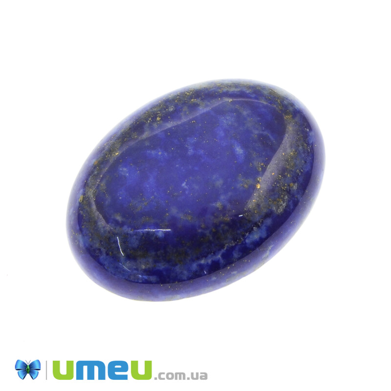 Кабошон нат. камінь Ляпіс Лазурит, Овал, 30х22 мм (KAB-025996)